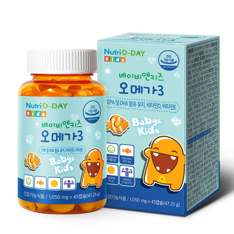 Viên uống bổ sung DHA, EPA Nutri D-DAY Baby & Kids Omega 3 cho trẻ